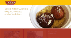 Desktop Screenshot of jantaindianrestaurant.com